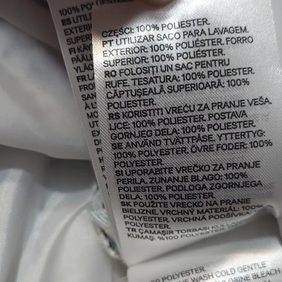 H&M jumpsuit, blue and brown leaf print, cropped length, convertible straps - Picture 13 of 16